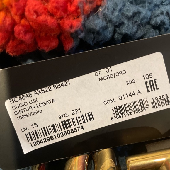 Dolce & Gabbana Calfskin belt with DG logo - Picture 9 of 11